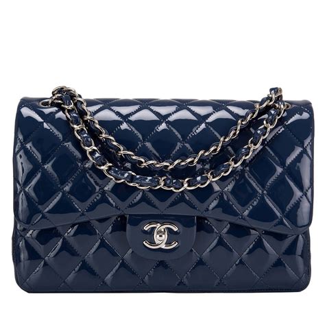 chanel navy blue flap bag|chanel shoulder bag blue.